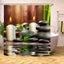 180x180CM Waterproof Bathroom Bamboo Stone Candle Shower Curtain Toilet Cover Ma Carousel 2