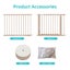 Wooden Playpen,Foldable Fence Playard Carousel 7
