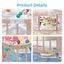 Wooden Playpen,Foldable Fence Playard Carousel 9