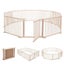 Wooden Playpen,Foldable Fence Playard Carousel 11
