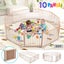 Wooden Playpen,Foldable Fence Playard Carousel 1