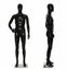 Mannequin - Male Full Body with Head 185cm GLOSSY BLACK METAL BASE Carousel 1