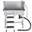 86.4 cm Stainless Steel Dog Washing Station with Hot & Cold Faucet (Left Door) Carousel 9