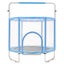 New 55" Trampoline for Kids Mini Toddler Trampoline with Net Indoor Outdoor Carousel 10