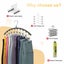 Legging Organizer for Closet Metal Yoga Pants Hangers 2 Pack w/10 Clips Carousel 14