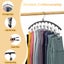 Legging Organizer for Closet Metal Yoga Pants Hangers 2 Pack w/10 Clips Carousel 19