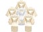 6 Pieces Faux Silky Bridal Shower Bathrobe Set For Bride And Bridesmaid Carousel 3