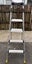 Werner Twin Platform Step Stool Ladder 4 Step Aluminium Carousel 1