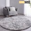 Floor Rug Round Diameter 120cm Grey Carousel 1