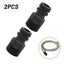 2PC 1/2" BSP Threaded Tap Adaptor Garden Water Hose Quick Pipe Connector CHK177 Carousel 7