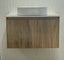 SLIM Wall Hung Plywood Vanity with sit on top basin on benchtop 750Wx370Dx580H Carousel 2