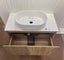 SLIM Wall Hung Plywood Vanity with sit on top basin on benchtop 750Wx370Dx580H Carousel 3