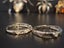 $1R: Exotic 3 Crystal Spiders Brooches + 2 Certified Möbius strip couple rings Carousel 16