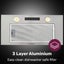 Eurochef 60Cm Undermount Rangehood Silver Quiet 3 Speed Layer Dishwashable Filte Carousel 6