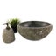 $1 RES DARK ACCENTS RAW STONE BASIN NATURAL STONE 370mm x 330mm x 145mm WAS $795 Carousel 8