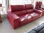 2669 MODERN RED LEATHER 3 SEATER SETTEE Carousel 1