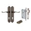 Iver Stirling Door Lever Handle on Shouldered Backplate Entrance Kit Key/Key Carousel 1