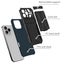 Card Slots Holder Shockproof Phone Case Cover for iPhone 16 Pro Max Carousel 4
