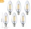5 x LED Chandelier Light Bulb -6 Watt- 4000k daylight- B22 fitting- Non-Dimmable Carousel 1