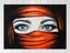 Big Blue Eyes - Pop Art - Woman - Red - Graffiti - Artwork Carousel 1