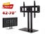 TV Stand Bracket 42–70" Adjustable Steel Mount w/ Glass Base 60kg Carousel 1