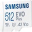Samsung EVO PLUS microSDXC Memory Card - 512GB Includes Adapter - Read up to Carousel 3