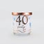 Vanilla Birthday Candle - '40th' Carousel 1