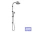 Vogue Halo Shower Tower Round Rain Head - Gunmetal Carousel 1