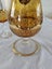 Vintage Amber Glass Decanter Set – Bohemian Style – Gold Gilded – 4 Glasses Carousel 2