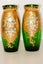 ***SIMPLY STUNNING BOHEMIAN HANDPAINTED GOLD AND FLORAL DESIGNED VASES*** Carousel 3