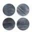 Florabelle Graze Round Marble Coaster Set Grey 4pce Carousel 1