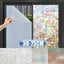 Anti Look Window Privacy Film Pure Frosted Glass Sticker 3D Rainbow Static Carousel 3