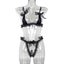 House Of Dasein Lace Patchwork Pearl Chain Lingerie Set Carousel 5