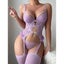 House Of Dasein Lace Hollow Out Strap Transparent Temptation Underwear Set With Carousel 5
