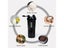 3 Layers Shaker Protein Bottle Powder Shake Cup Water Bottle Plastic Mixing Cup Carousel 5