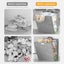 Foldable Laundry Basket Wall Mounted Clothes Storage Household Organizer Grey Carousel 4
