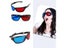 Black Frame Universal 3D Plastic Glasses/Oculos/Red Blue Cyan 3D Glass Anaglyph Carousel 4
