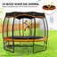 Kahuna 10Ft Removable Twister Trampoline Roof Shade Cover Carousel 3