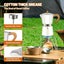 Coffee Maker Wood Grain Handle Outdoor Manual Espresso Machine Camping Beige 300 Carousel 4