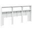 Vidaxl Headboard Cabinet With Led White 200 Cm Carousel 5