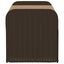 Vidaxl Storage Bench With Cushion Brown 115X51x52 Cm Poly Rattan Carousel 5
