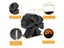6 Blades Heat Powered Stove Fan Black Fireplace Komin Log Wood Burner Eco Carousel 5
