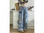 Women's Blue Wide Leg Multi Pocket Cargo Jeans Carousel 3