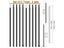 Set Of 2 Tent Tarp Poles Universal Telescopic Adjustable Aluminium Camping Carousel 1
