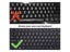 English Spanish Italian Korean Keyboard Stickers Frosted PVC Language Keyboard Carousel 6