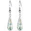 925 Sterling Silver Opal Drop Earrings "Leland" (White) Carousel 1