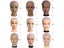 New Female Bald Mannequin Head With Stand Holder Cosmetology Practice African Carousel 6