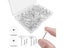 100Pcs Clear Thumb Tacks For Wall Hangings Plastic Gear Push Pins Count Cork Carousel 5