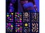 Fluorescent Sticker Luminous Temporary Tattoos Stickers UV Glow Fluorescent Carousel 3