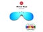 VIVIBEE Polarized Flip Up Clip On Sunglasses For Glasses Men Oversized Driving Carousel 1